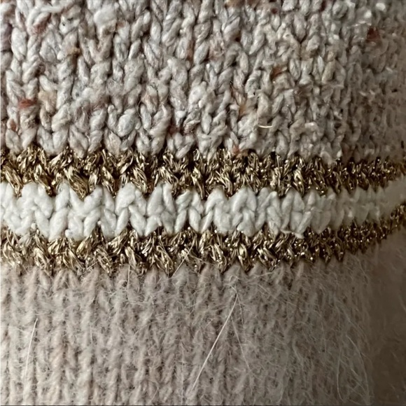 Vintage 80s silk angora wool blend ivory sweater - Picture 5 of 11